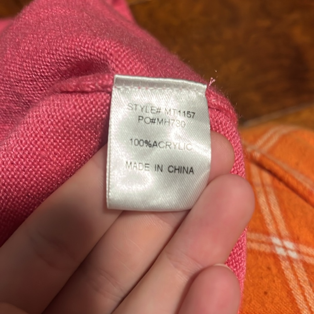 Pink Sleeveless Sweatervest Size Medium - Picture 5 of 5